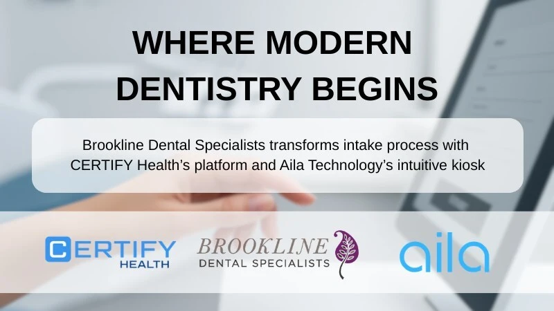 The collaboration will help Brookline Dental Specialists modernize front desk operations and deliver a check-in experience aligned with today’s tech-forward patients.